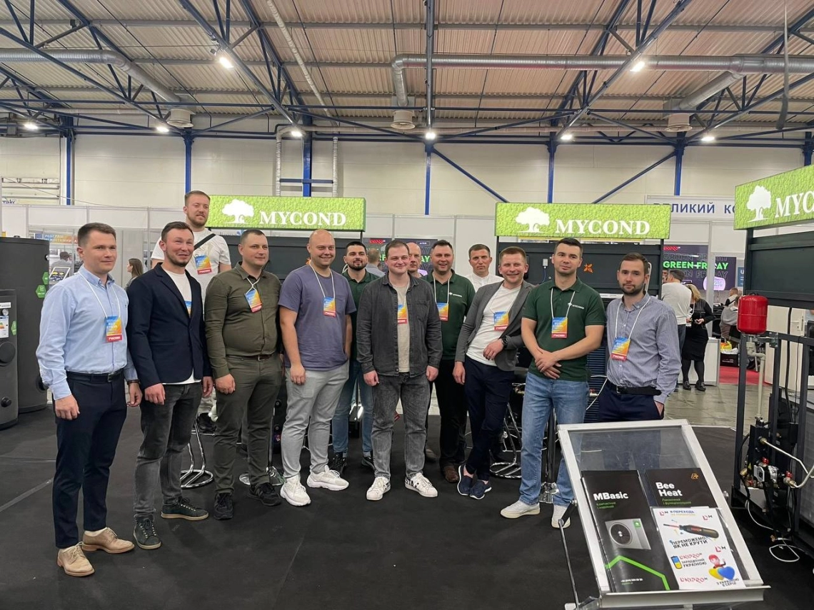 The Aclima booth showcasing innovative HVAC solutions at AquaTherm Kyiv 2023 Exhibition.