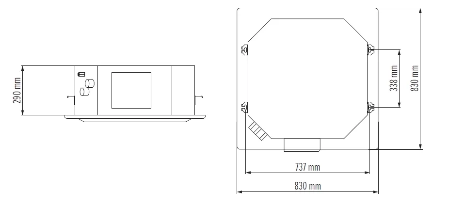 MyCond MCFK-A2/4 overall dimensions - 3