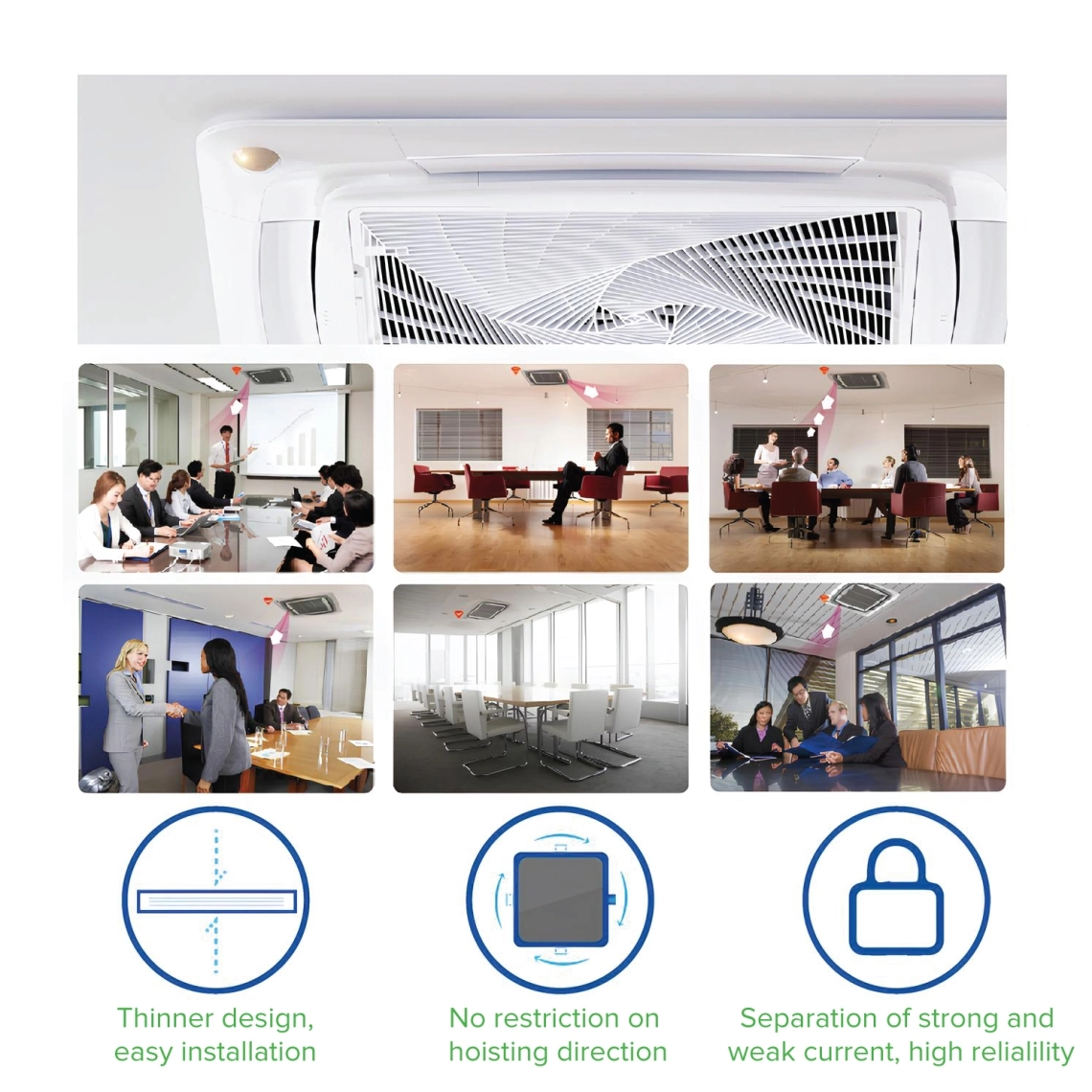 MyCond Round-way Cassette for offices and meeting rooms