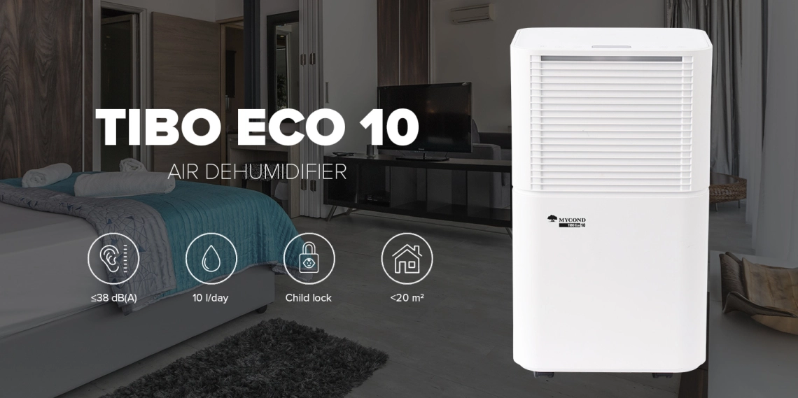 MyCond TIBO Eco 10 Energy-efficient residential air dehumidifier.