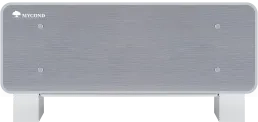 Designer floor-standing fan coil units Silver Glass Low series